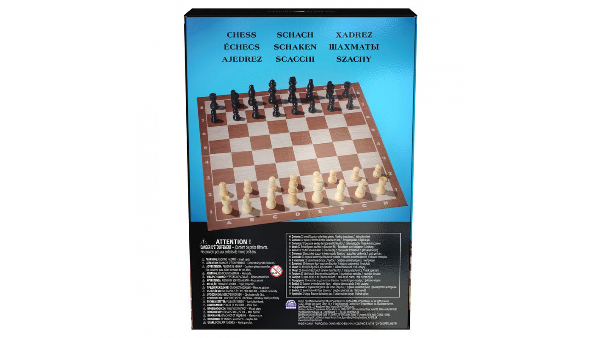 Spin Master Games šachy modrá verzia
