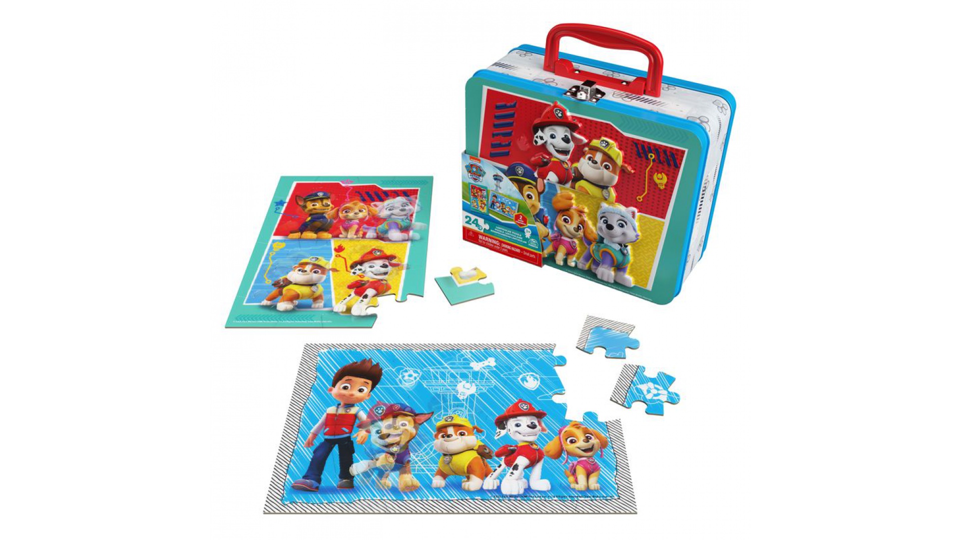 Spin Master Games Tlapková patrola puzzle v plechové krabičce