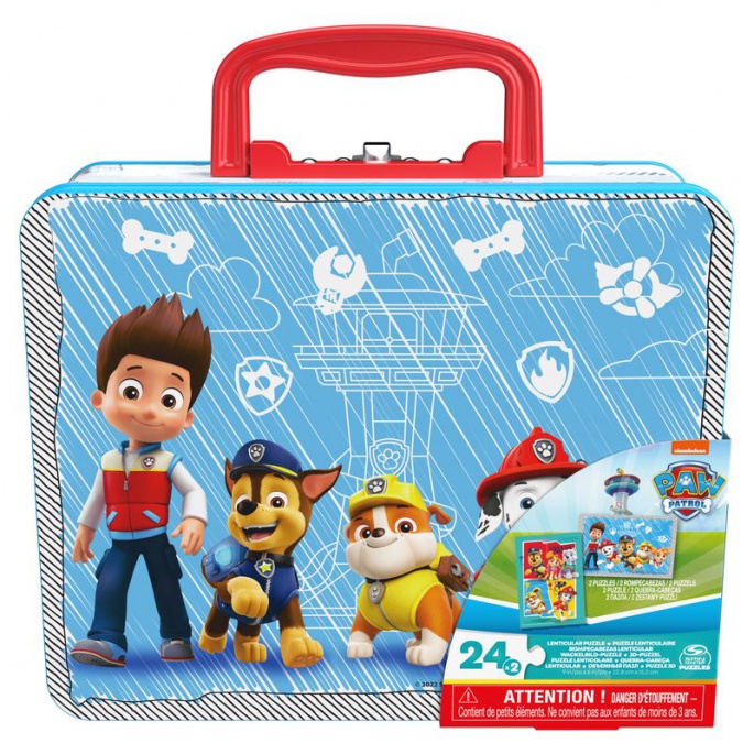 Spin Master Games Paw Patrol pussel i plåtask