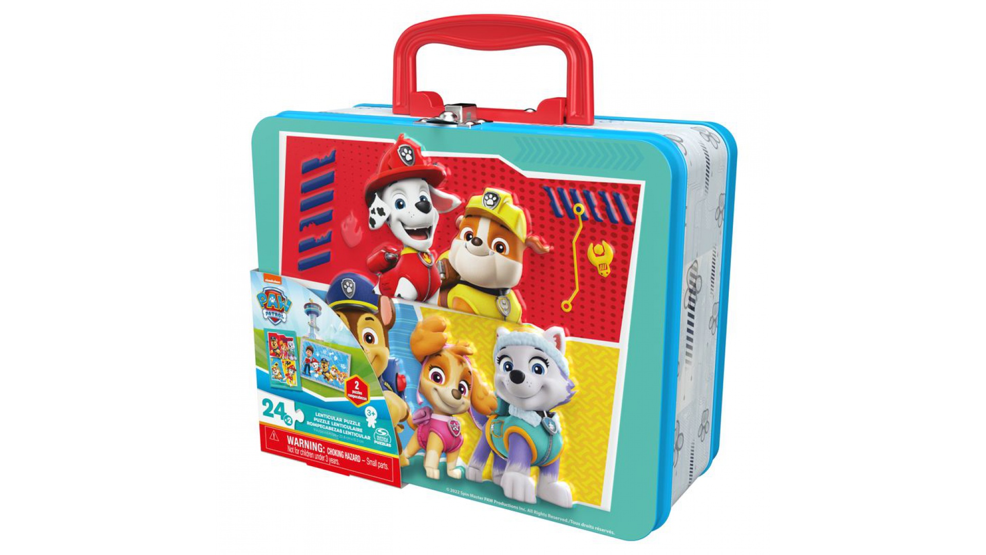 Spin Master Games Labková patrola puzzle v plechovej krabičke