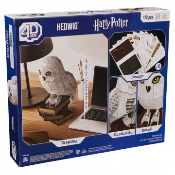 Puzzle Harry Potter Hedwig en soporte 3D