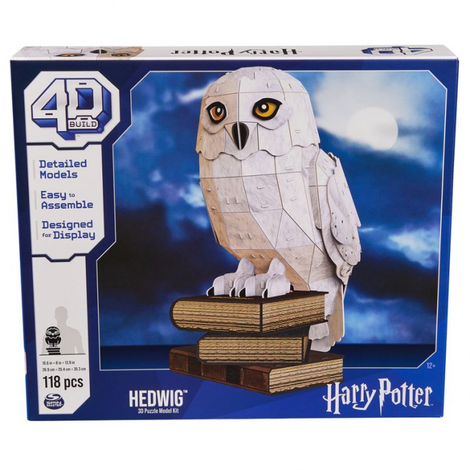 Harry Potter Hedwig-pussel på stativ 3D