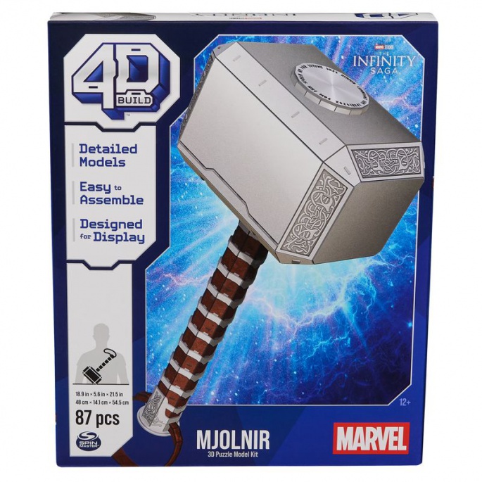 Puzzle Marvel Thorovo kladivo 3D