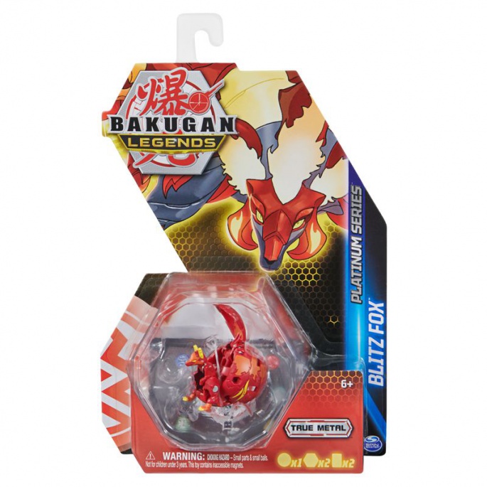 Bakugan figúrka True Metal S5 Blitz Fox