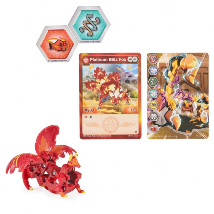 Bakugan figúrka True Metal S5 Blitz Fox