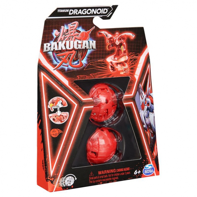 Bakugan základní bakugan s6 Titanium Dragonoid červený