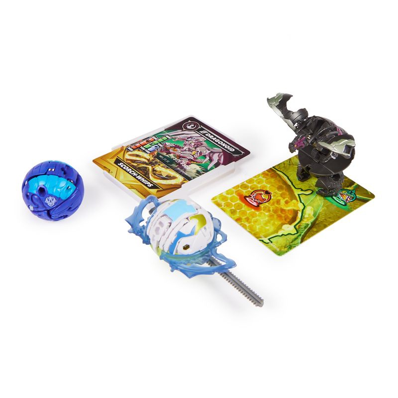 Bakugan startovací sada speciální útok S6 Mantid Titanium, Dragonoid, Trox