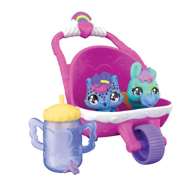 Hatchimals hrací set s kočárkem pro zvířátka