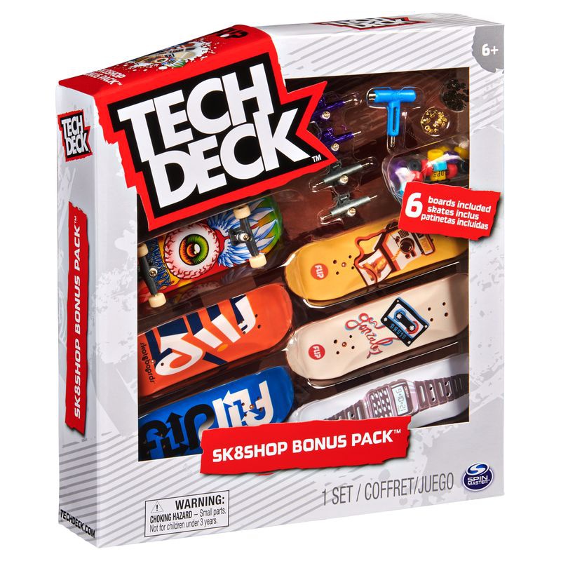Tech Deck skateshop 6 st med tillbehör Flip
