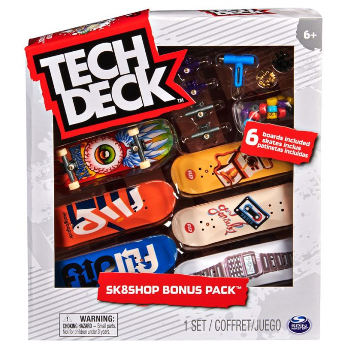 Tech Deck skateshop 6 st med tillbehör Flip