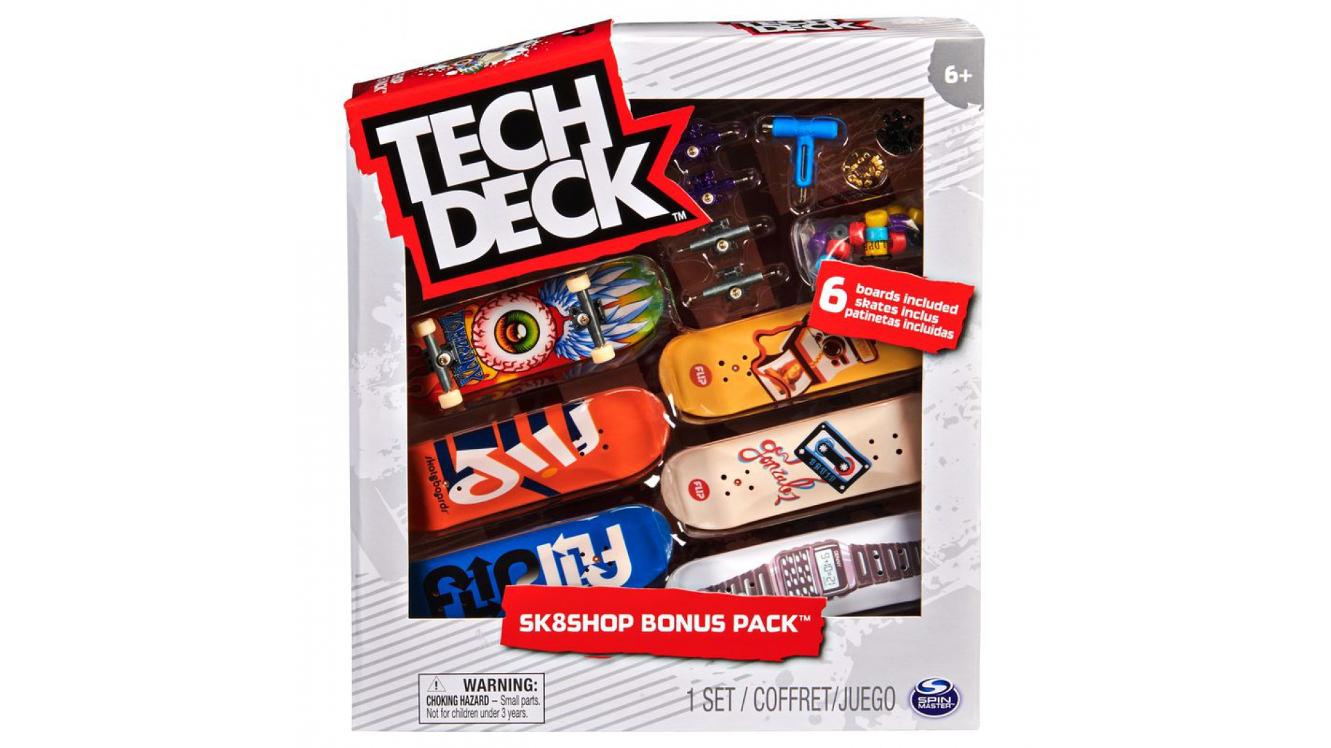 Tech Deck skateshop 6ks s príslušenstvom Flip