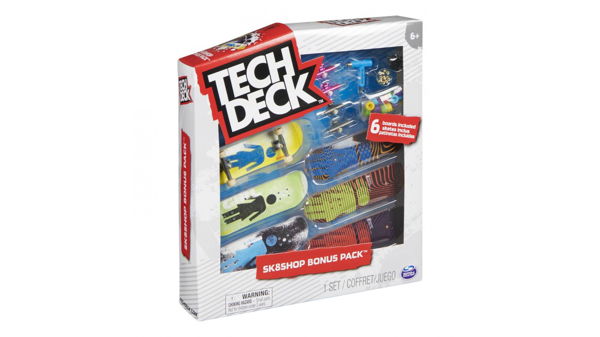 Levně Tech Deck skateshop 6ks s příslušenstvím Girl