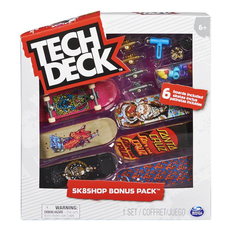 Tech Deck skateshop 6ks s příslušenstvím Santa Cruz