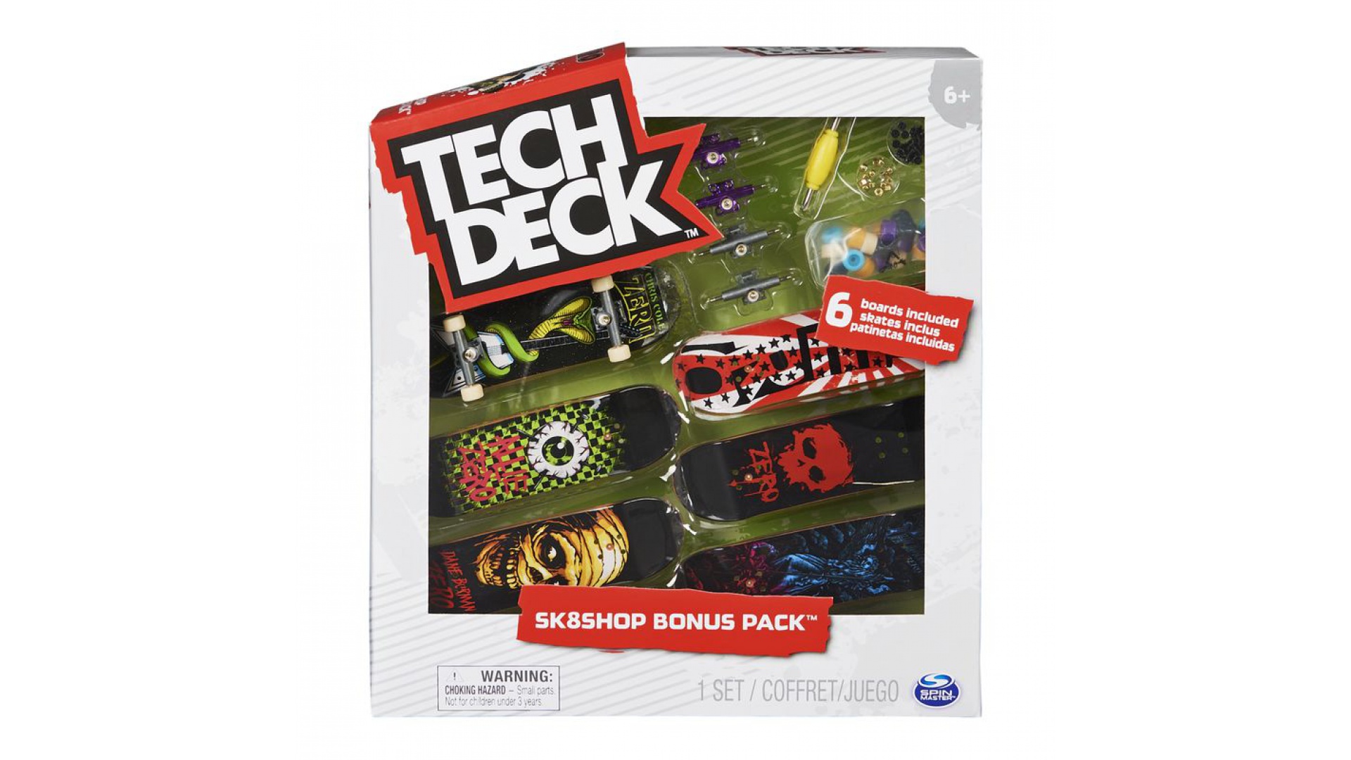 Tech Deck skateshop 6ks s príslušenstvom Zero Zero
