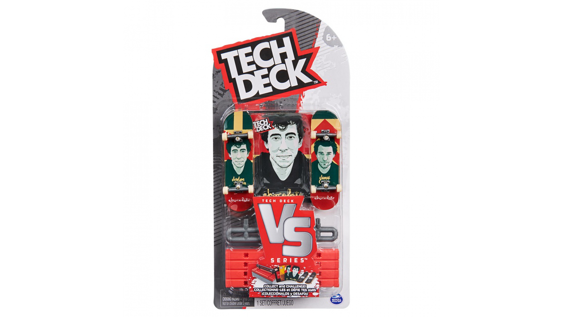 Levně Tech Deck fingerboard dvojbalení s překážkou VS Series Chocolate