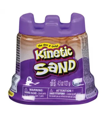 Kinetic Sand cup of purple kinetic sand