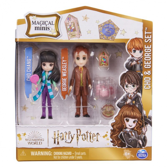 Harry Potter dubbla figursatser med tillbehör George och Cho