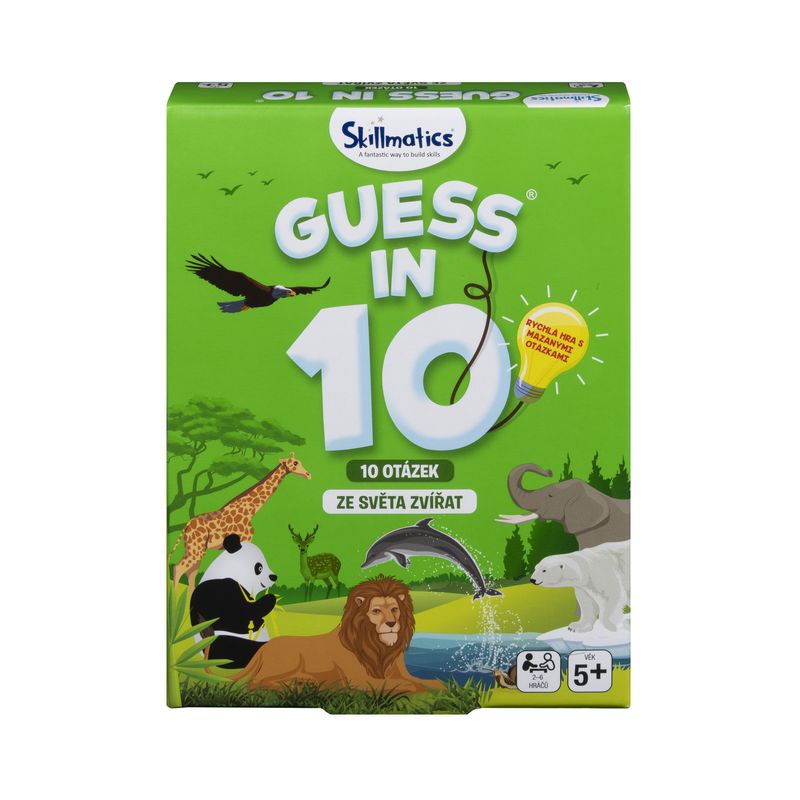 Akce 1+1 Rubikova logická hra cube it + Uhádni na 10 - Zvířata - česká verze navíc