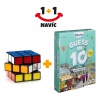 Akce 1+1 Rubikova kostka 3x3 + Uhádni na 10 - Města - česká verze navíc
