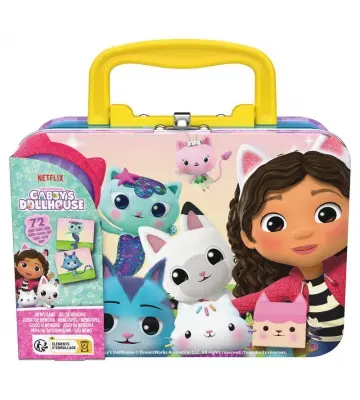 Spin Master Games Gabby et la Maison Magique memory dans une valise métallique