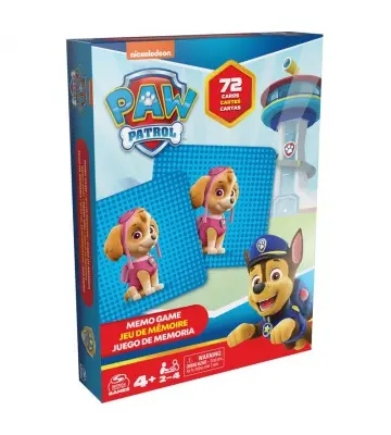 Spin Master Games La Pat' Patrouille jeu de mémoire 72 cartes