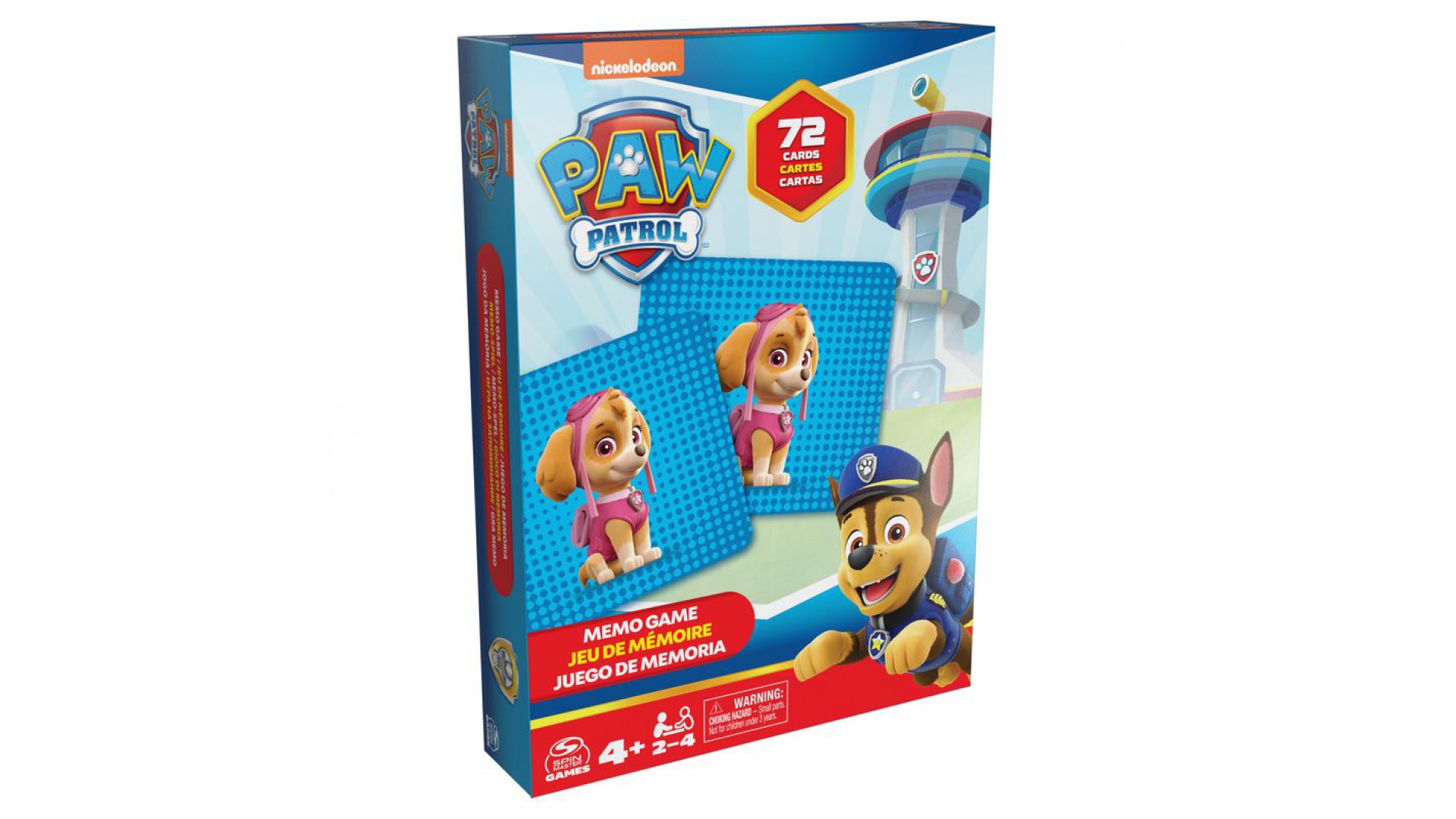 Spin Master Games Tlapková patrola pexeso 72 karet