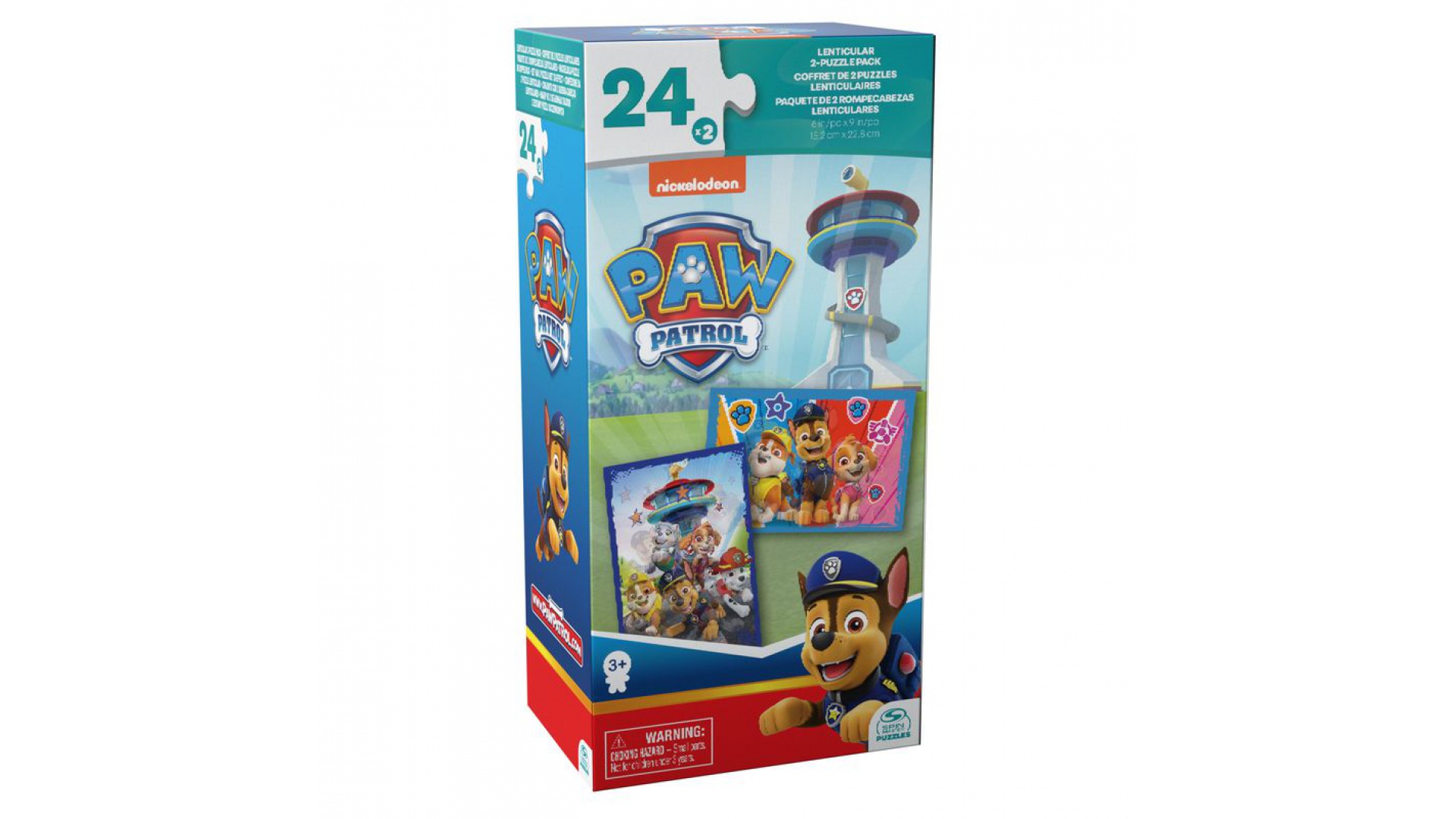 Spin Master Games Labková patrola lentikulárne puzzle 2x24 dielikov