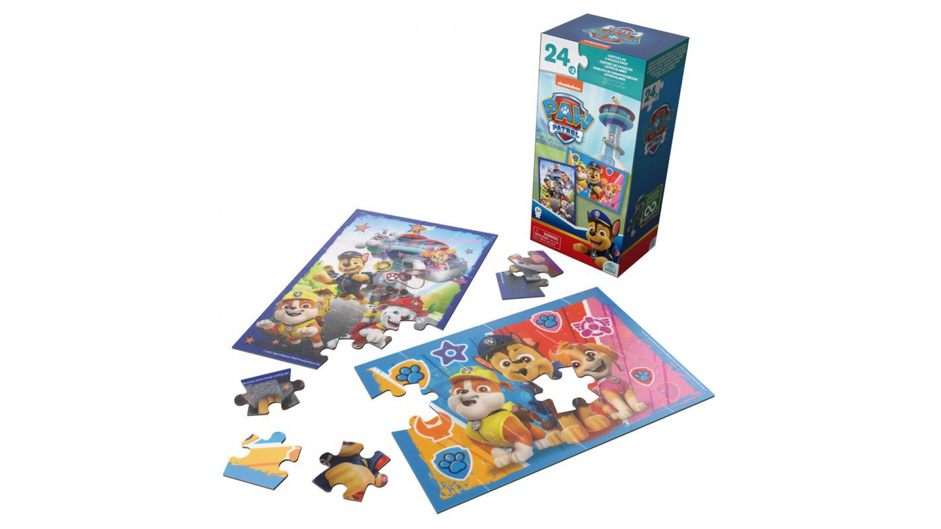 Spin Master Games Labková patrola lentikulárne puzzle 2x24 dielikov