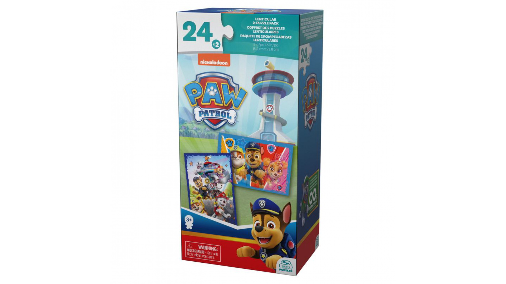Spin Master Games Labková patrola lentikulárne puzzle 2x24 dielikov