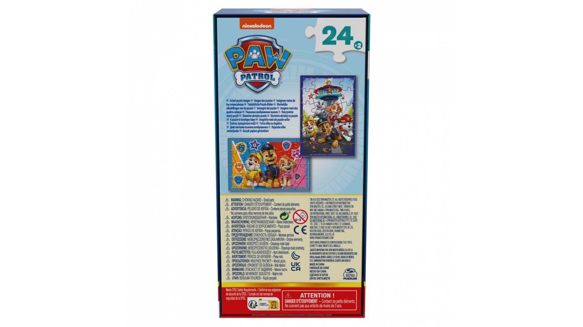Spin Master Games Labková patrola lentikulárne puzzle 2x24 dielikov