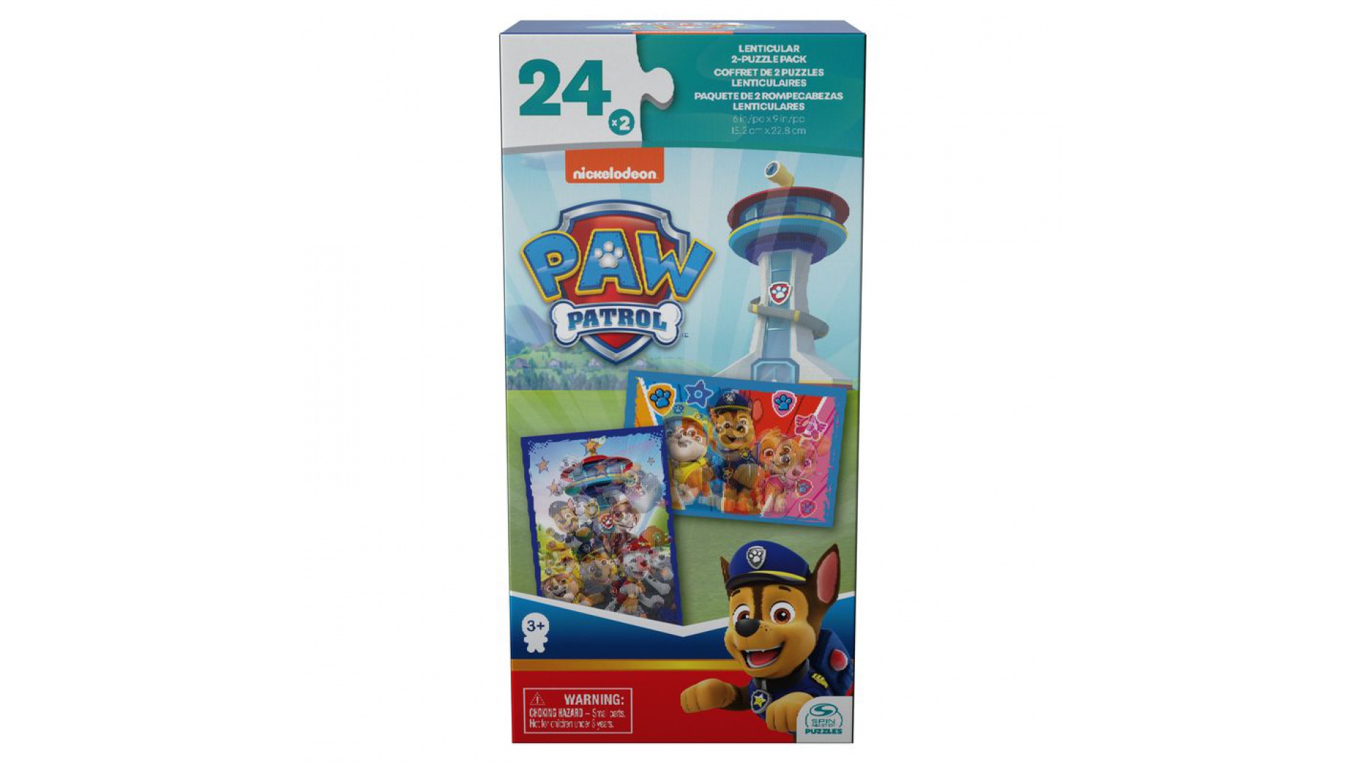 Spin Master Games Labková patrola lentikulárne puzzle 2x24 dielikov