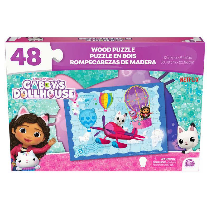 Spin Master Games Gábinins magiska hus träpussel 48 bitar