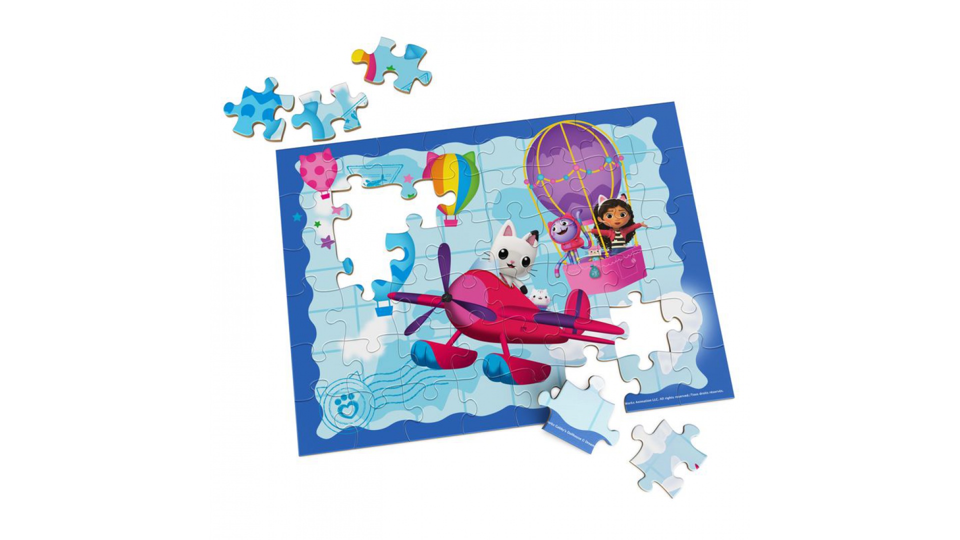 Spin Master Games Gabinin kúzelný domček Drevené puzzle 48 dielikov