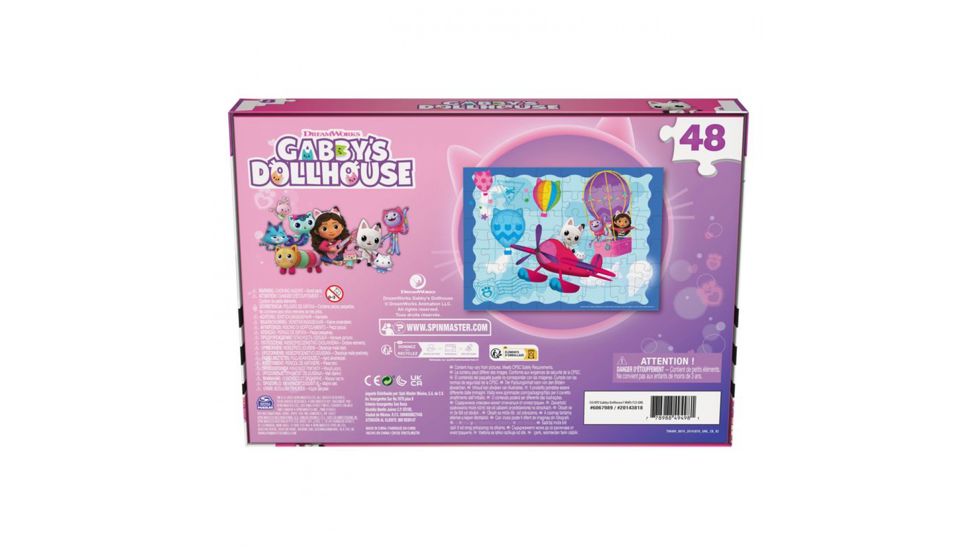 Spin Master Games Gabinin kúzelný domček Drevené puzzle 48 dielikov