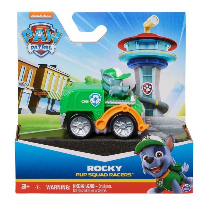 Paw Patrol mini bil med Rocky-figur
