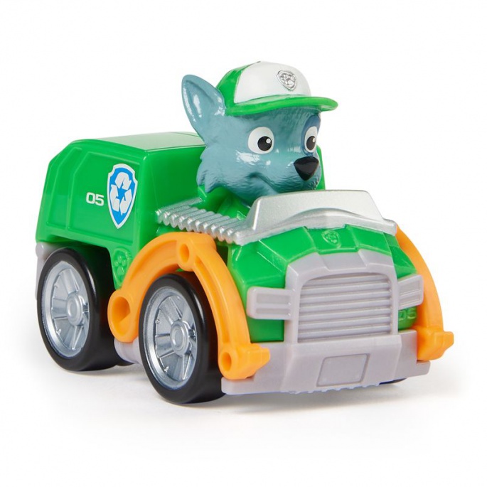 Paw Patrol mini bil med Rocky-figur