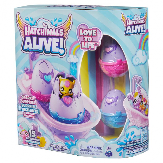 Hatchimals zvířátka ve vaně se změnou barvy