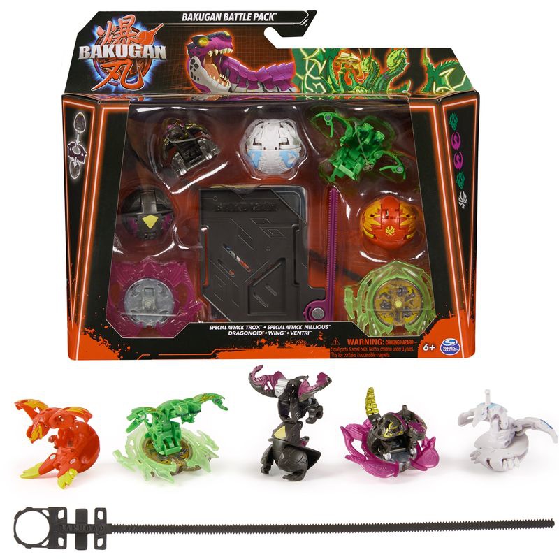 Bakugan 5 balení speciální útok Trox S6