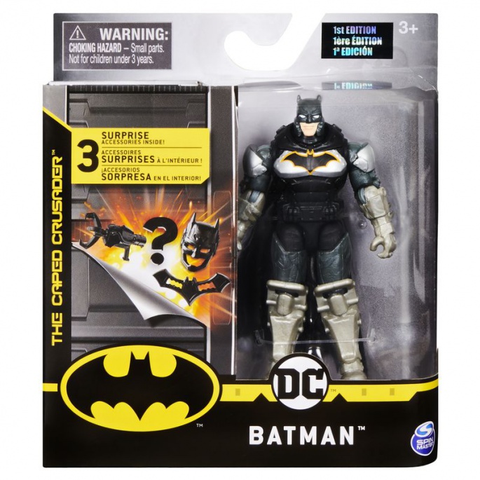 Batman černá obrněná figurka s doplňky 10 cm