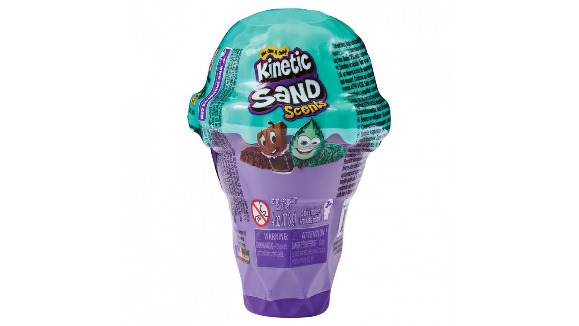 Levně Kinetic Sand voňavý zmrzlinový kornout čokoláda a máta
