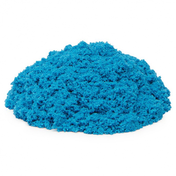 Kinetic Sand blauer flüssiger Sand in der Schachtel