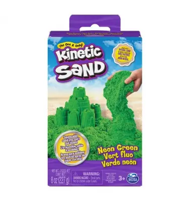 Kinetic Sand green liquid sand in box