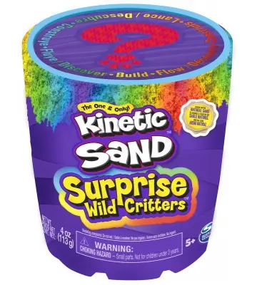Kinetic Sand bucket of sand with surprise
