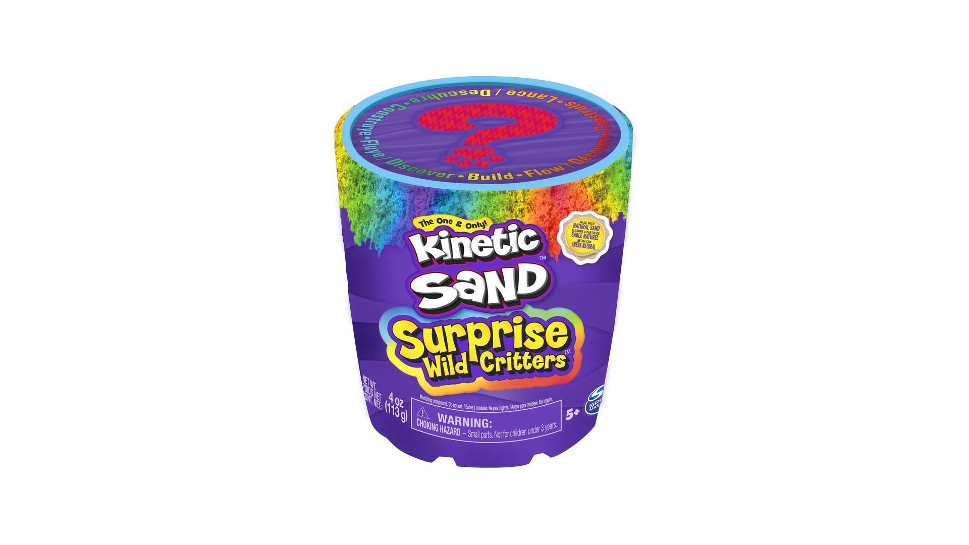 Levně Kinetic Sand kyblík písku s překvapením