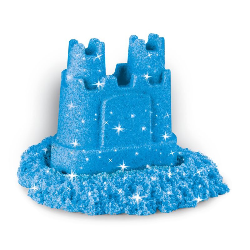 Kinetic Sand tre burkar glittrande sand