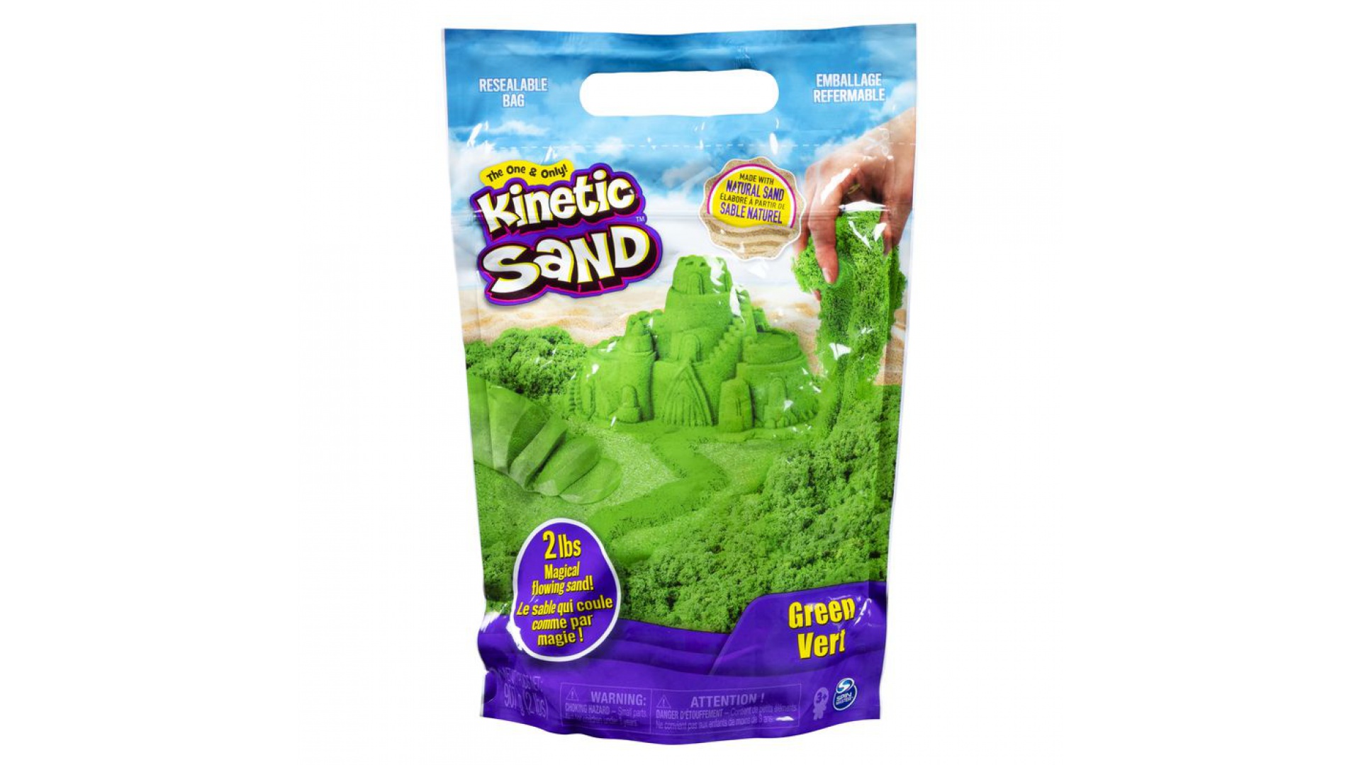 Levně Kinetic Sand balení zeleného tekutého písku 0,9 kg
