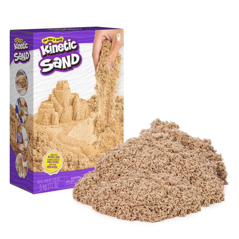 Kinetic Sand hnědý tekutý písek 5 kg