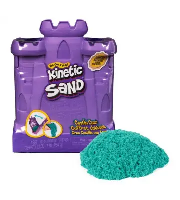 Kinetic Sand castle mould with liquid sand