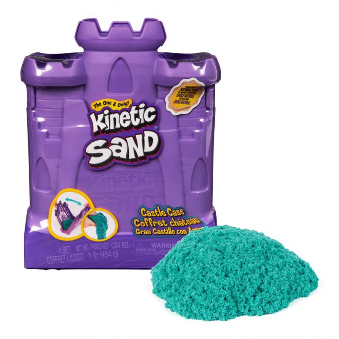 Kinetic Sand form slott med flytande sand