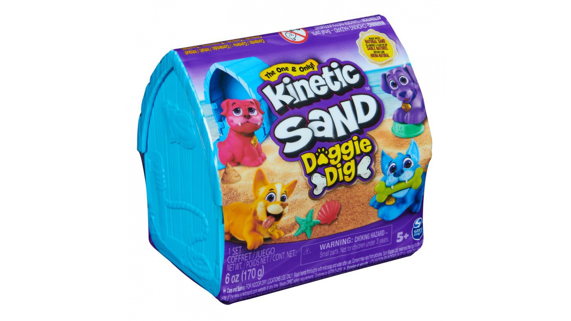 Kinetic Sand câine în cușcă mini